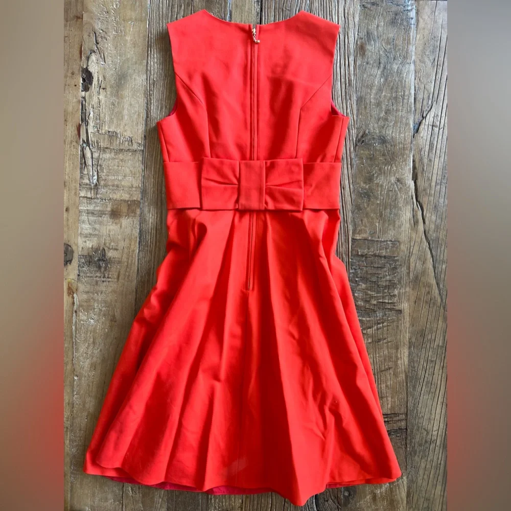 Kate Spade A-Line Red Party Dress with Pockets - Picture 3 of 4